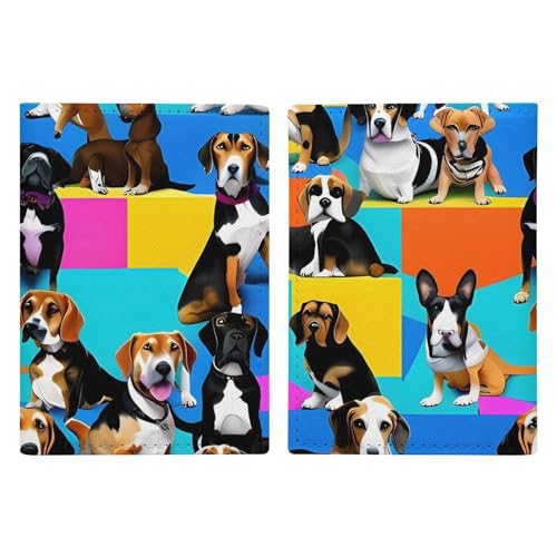 Porte-passeport beagle en cuir, idée cadeau de voyage