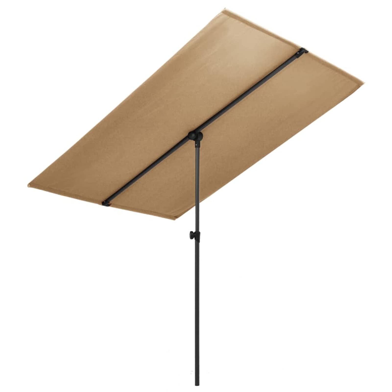 Homgoday Sombrilla de jardín con Palo de Aluminio Tape 180x110 cm Sombrilla de Jardín,Protección UV Sombrilla Jardín Grande Orientable Jardín Parasol Balcón