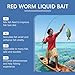 Red Worm Liquid Fish Bait - 50ml Red Worm Baits Enhancer with Smelly Attractant Function for Carp, Bass, Cod, Freshwater, Saltwater & Fishing Lure Use, Reservoirs, Rivers, Lakes, Men, Son, Dad