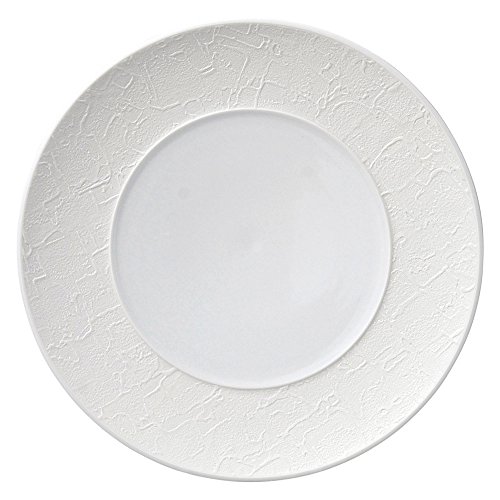 Plato cerámico blanco 28 cm estilo Barroco miniatura 1