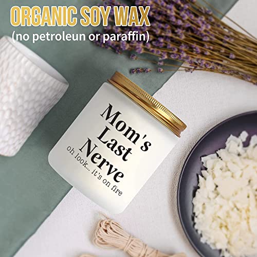 Mrssbea Mom Candles, Lavender Scented Frosted Glass Jar Candle For Mom, Mothers Day Gifts For Mom From Daughter Son, Funny Relaxing Birthday Retirement Christmas Gifts For Mom(Lavender) #TOP2