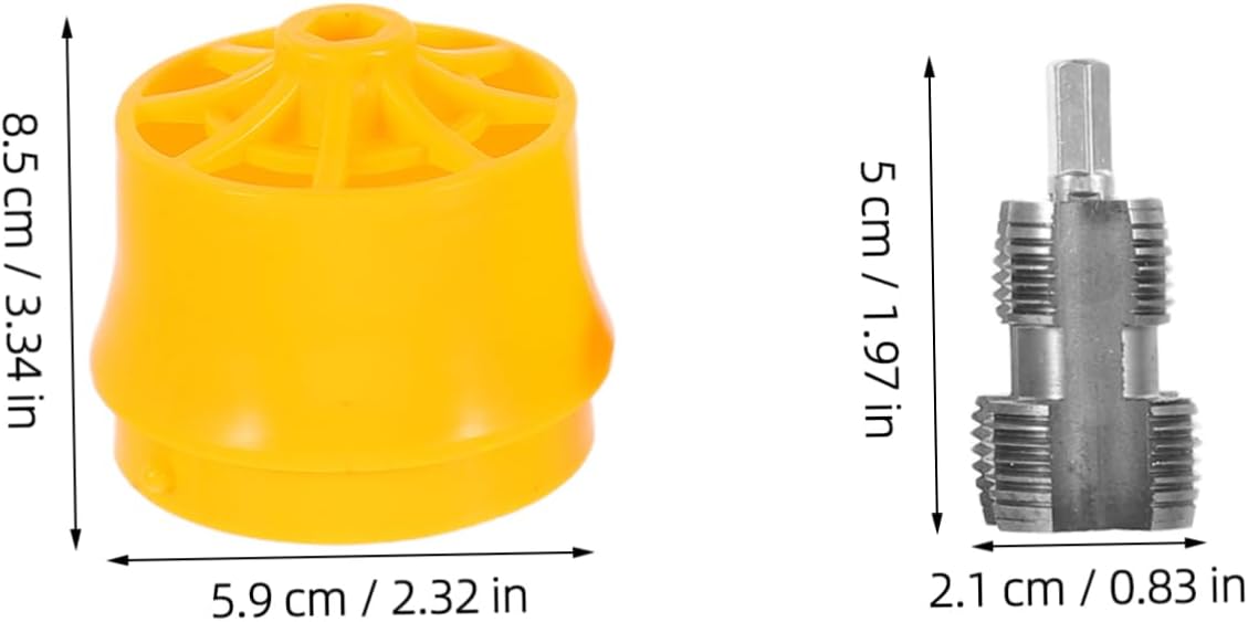 Plastic Pipe Threader Kit for Electric Drill, Alloy Iron Threading Tool