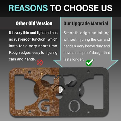 No Drill Front Bumper License Plate Mount Compatible with Jeep Grand Cherokee L (WL) 2021-2025 Front Grille License Plate Mounting Bracket Holder Car License Plate Frames Accessories Kit - Thumbnail 5