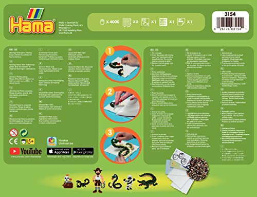 HAMA Perles à repasser Midi Boite L'aventurier pour enfant