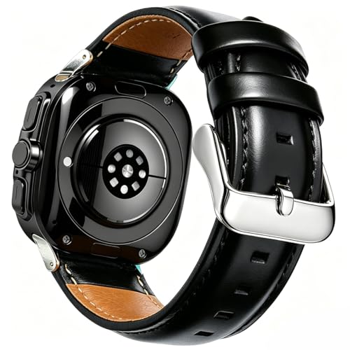 Bracelet de rechange en cuir anti-irritation pour montre Galaxy Watch 8