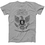 Lifetime Member of Team Siemens Family Siemens Surname T-Shirt Size XXX-Large Grey