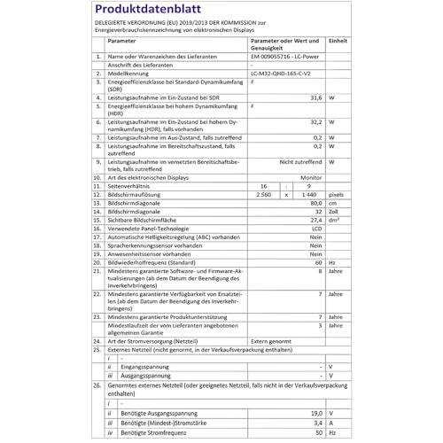 Monitor Gaming 32 Pollici Curvo(1500R), QHD 2560x1440, 165Hz, 1ms, VA, HDR, 120% SRGB, FreeSync, Low Blue, Flicker-Free, VESA, HDMI 2.0, DisplayPort 1.2 - Monitor - Immagine 10