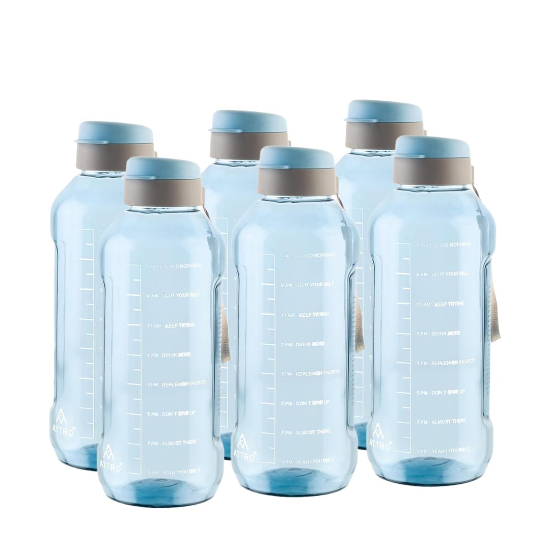 ATTRO Ultra Pro 1.5L Motivational Water Bottle, BPA-Free & Leak-Proof