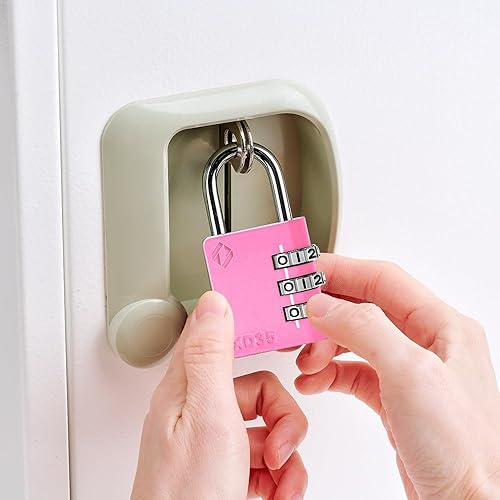 Miniatura 2 de XD35 Candado de combinación de 3 dígitos para gimnasio, deportes, escuela y empleados, al aire libre, caja de herramientas, estuche, cerca y