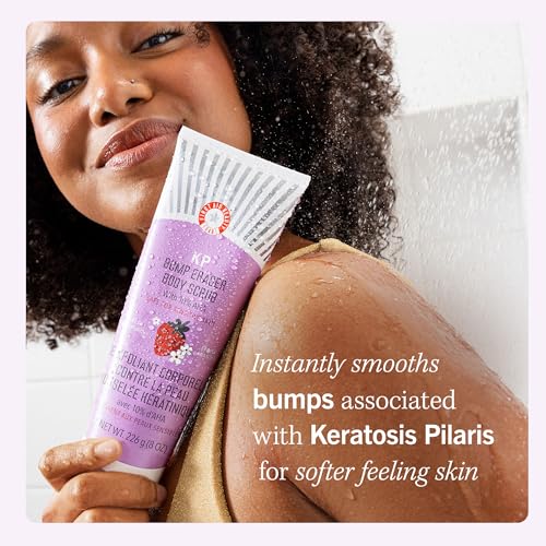 First-Aid-Beauty-KP-Bump-Eraser-Body-Scrub-with-10-AHA-Keratosis-Pilaris-Exfoliating-Skin-Cleanser-with-10-Lactic-Acids-Glycolic-Pumice-Bisabolol-Reduces-Bumps-Strawberry-Scent-2-oz