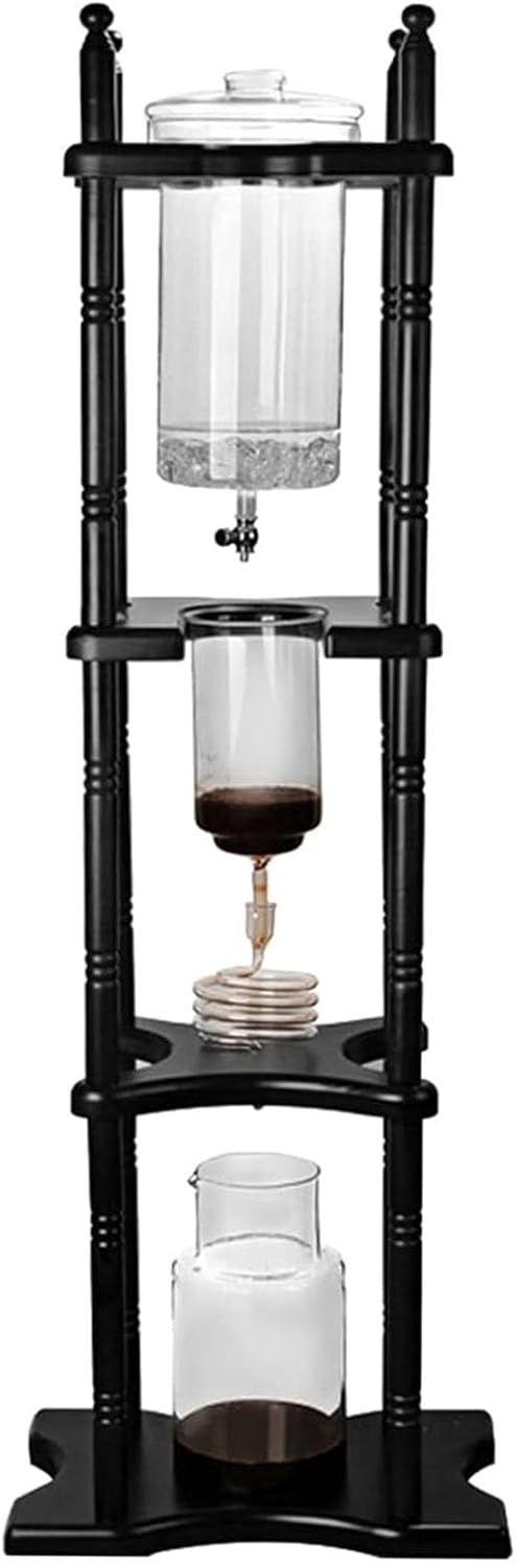 Large Capacity Cold Brew Tower, Household Ice Drip Coffee Maker, with Adjustable Flow, About 25 Cups, for Home Brewing, Bars, Clubs, Parties