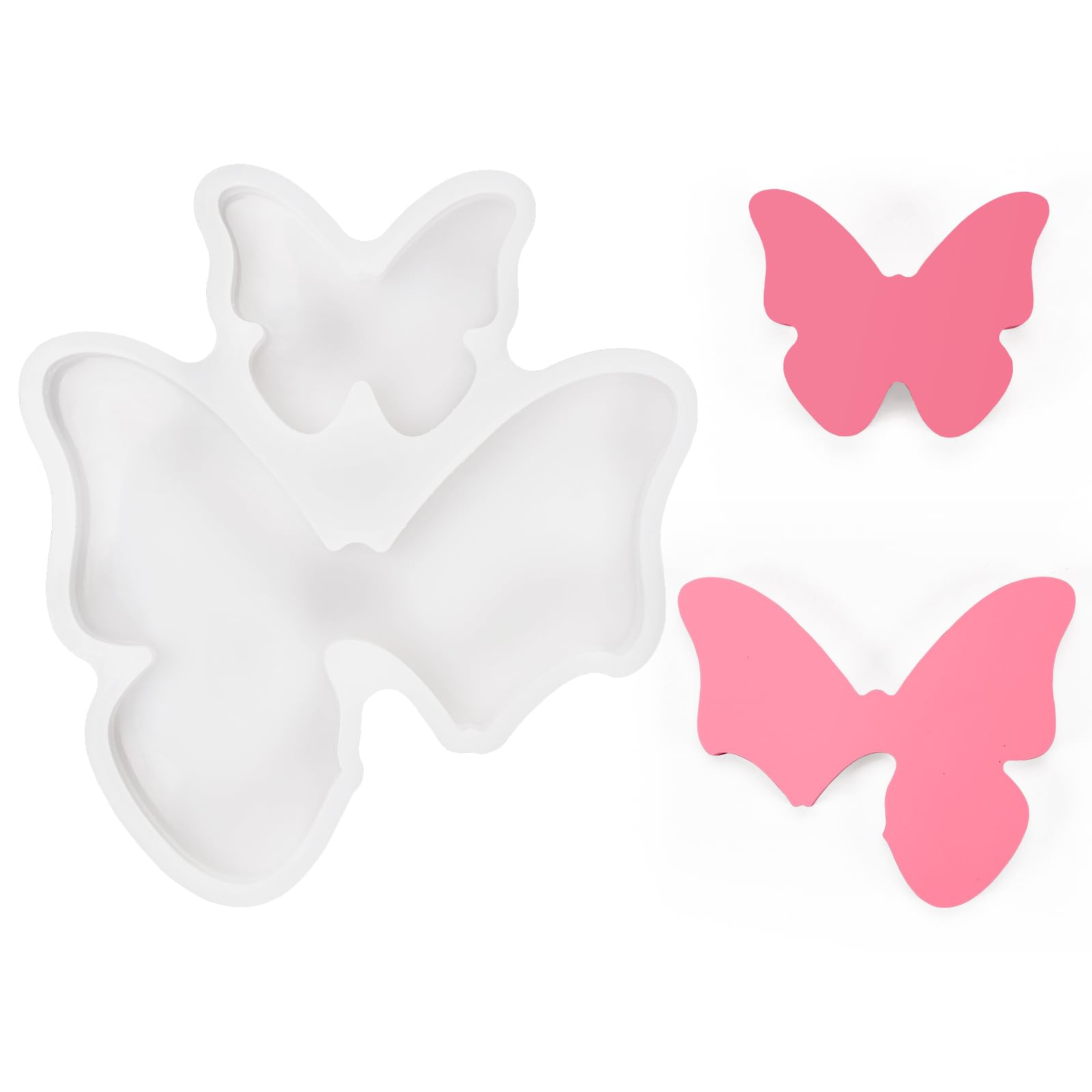 3 Zug-Silikonformen Set - Gießformen Für Gips Und Harz Mit Blumen