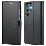 FLIPALM Wallet Case for Samsung Galaxy S24 Ultra, RFID Blocking Credit Card Holder, PU Leather Folio Flip Kickstand Protective Shockproof Cover for S24 Ultra (Black, for S24 Ultra - 6.8')