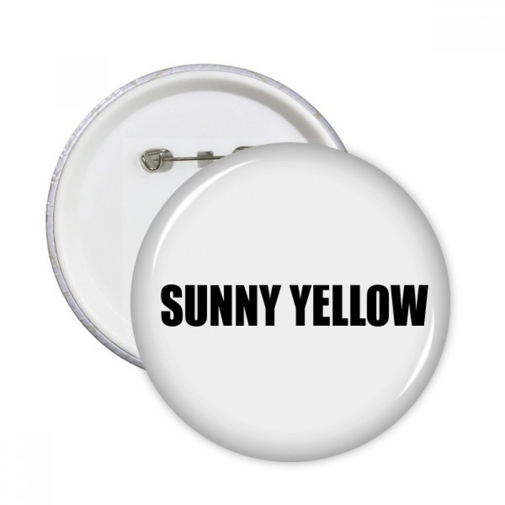 Pins badge bouton jaune vêtement décoration multicolore - 3