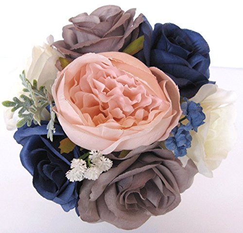 Amazon｜ウェディングブーケ 17ピース ブライダルブーケ シルク