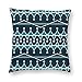 ZCHW Fodera per Cuscino Motivo Geometrico a Contrasto Senza Cuciture nei Colori Blu e Bianco Cuscini copriletto Fodera per Cuscino Federa 45X45CM