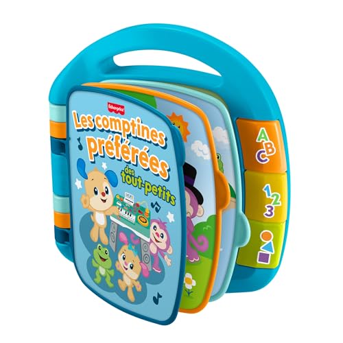Fisher Price Les Comptines Préférées des Tout Petits Jouet musical Rires et Éveil avec lumières et sons pour les bébés à partir de langue française JMC51 - vue 3