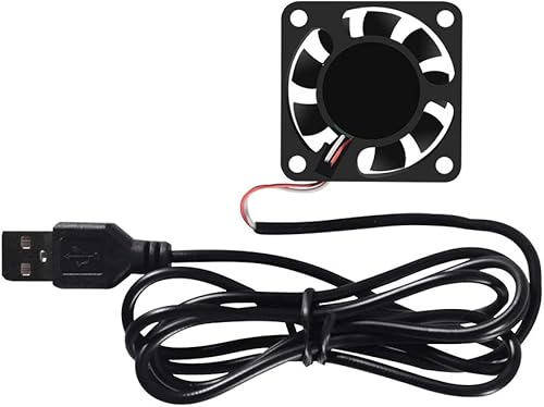 Miniatura 2 de Paquete de 4 ventiladores de refrigeración USB sin escobillas de 1.575 in de alto rendimiento CC 5 V velocidad 4200 RPM para electrodomésticos