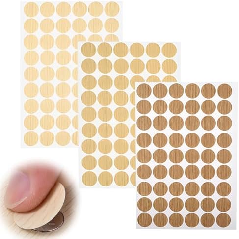 LAISHUNHE 12 Feuilles Cache Vis Autocollant Cache Vis Auto Adhésifs