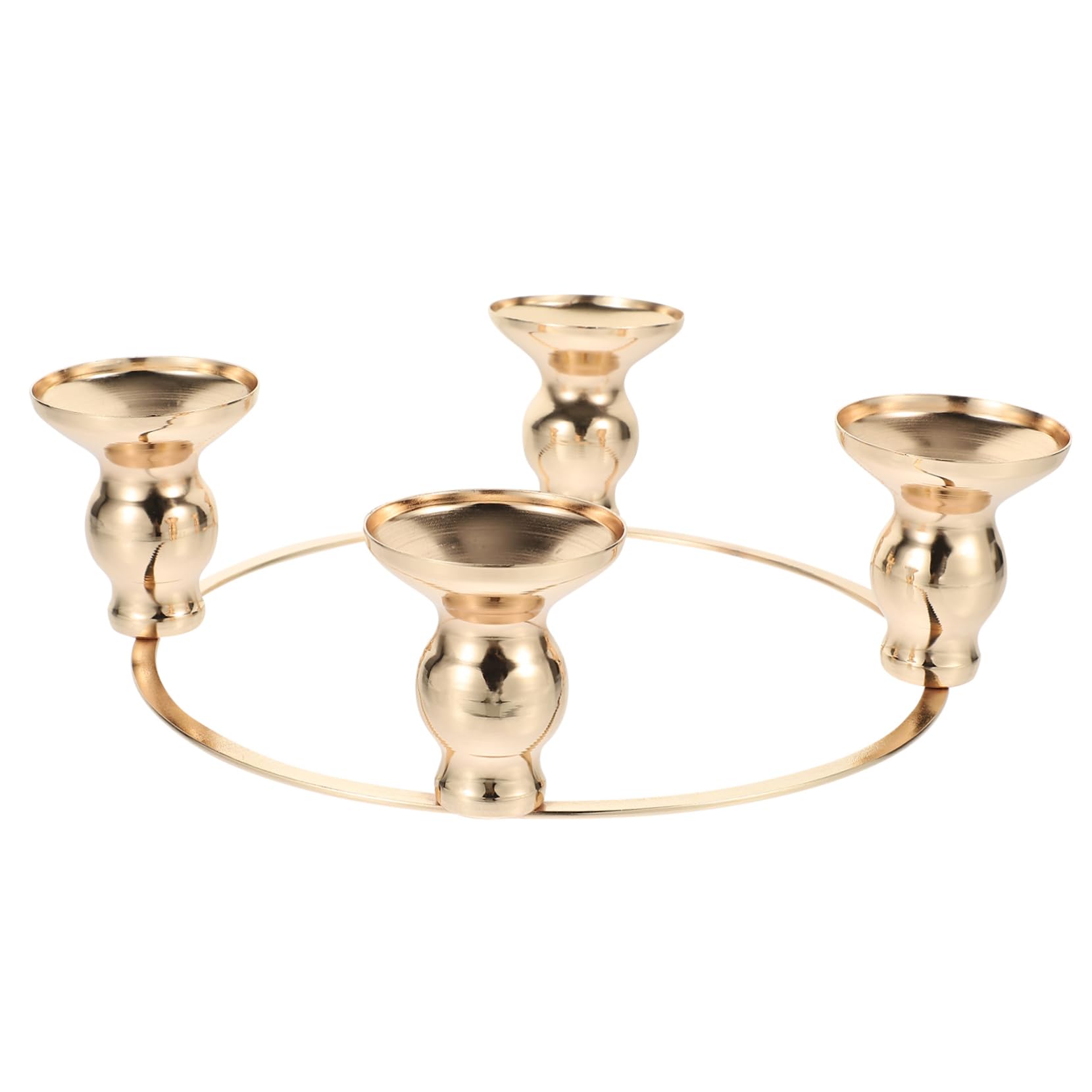 Cabilock Christmas Candle Ring Holder Advent Wreath Decoration Sturdy Design for Unique DIY Xmas Centerpieces Elegant Ornament for Holiday Parties and Home Decor