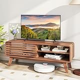 Giantex TV Stand for 50/55 Inch TV, Mid-Century Modern...