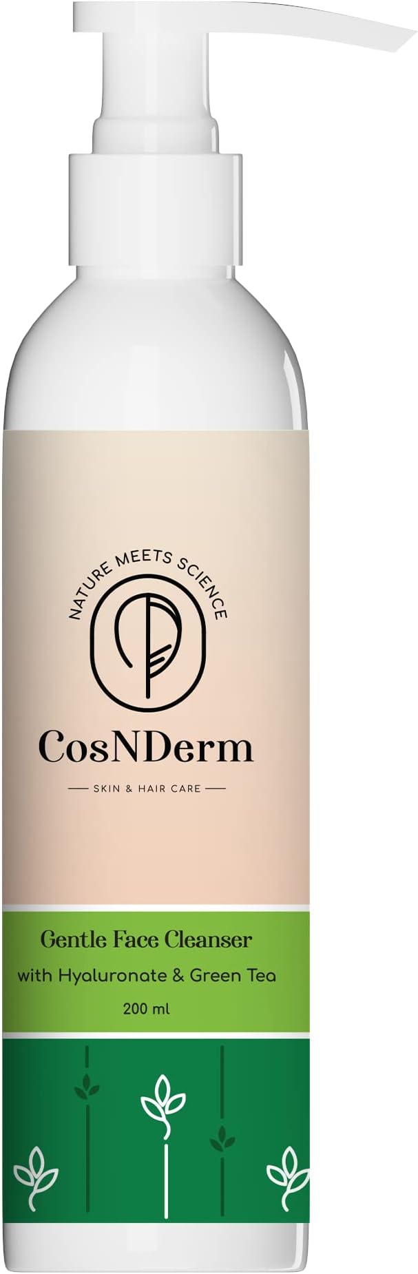 Gentle Face Cleanser with Hyaluronate and Green Tea For Men and Women | Cream