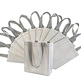 Medium-Small Metallic Silver Reusable Glitter Gift Bags with Handles, Birthday Party Favor Bags Bags...