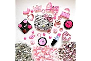 3D DIY LOVEKITTY Z398 Blinged Out Kitty Inspired Decor Kit for Phone Cases