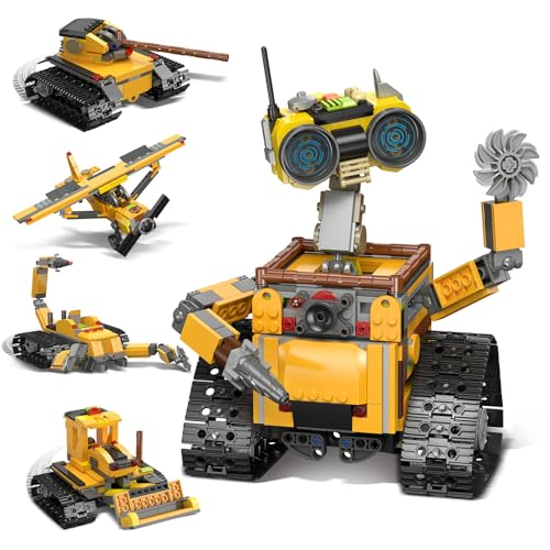 Ensemble de construction de robots pour enfants - Kit robotique 5 en 1, 748 pièces, robot avec bras interchangeables, jouet de construction pour garçons et...