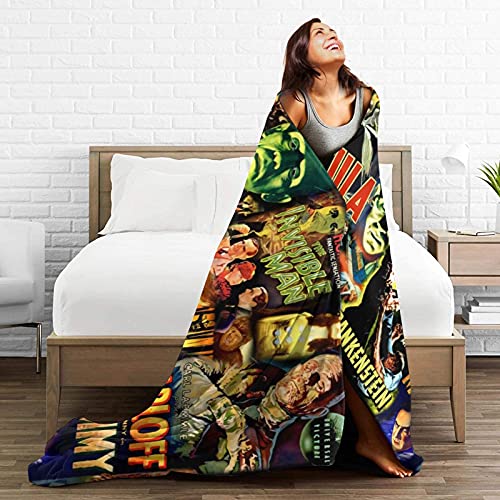 Mioolkt Frankenstein Blanket Throw Blankets Ultra Soft Flannel Lightweight Throws For Couch, Bed thumb #4