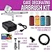 Master Airbrush Cake Airbrush Decorating Kit with Dual-Action Air brush, Mini Compressor, 4 Chefmaster Food Colors, Hose, Storage Case and How-To-Airbrush ARC Link Card