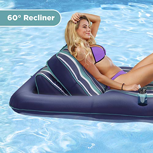 image for Aqua LEISURE Aqua Premium Convertible Pool Float  Lounge – Extra La