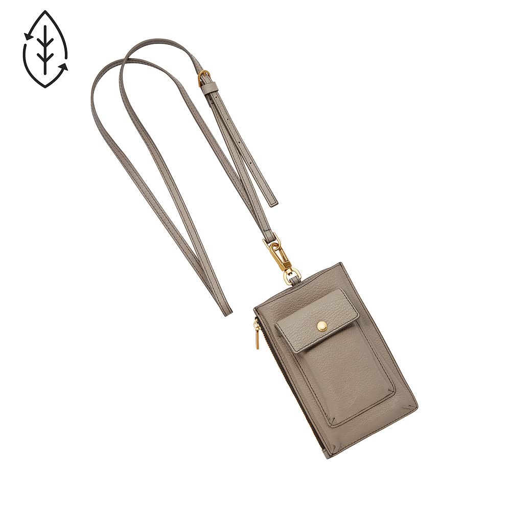 Fossil Geschenk für Frauen Rio, Eco Leder/Polyurethan Trim Pouch braun 10,2 cm L x 2,6 cm B x 16,2 cm H SLG1483200