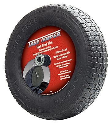 Wheelbarrow Tire, Knobby, 16 In. Dia.