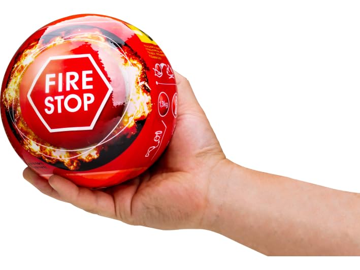 Bola Extintor Extintor Automático ABC 1,3 kg | Activación 3-5 Segundos, Cobertura 3 m³, Clase A, B y C, sin Inspección Anual, Vida útil 5 años