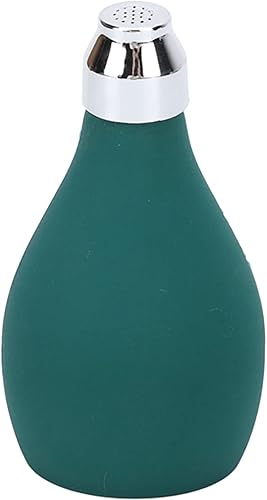 Barber - Botella pulverizadora en polvo, rellenable, de silicona gruesa, botella de spray vacía, portátil, práctica aplicadora de fibra de cabello