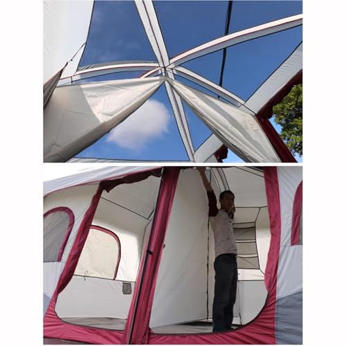 Carpa familiar impermeable para 8-12 personas miniatura 5