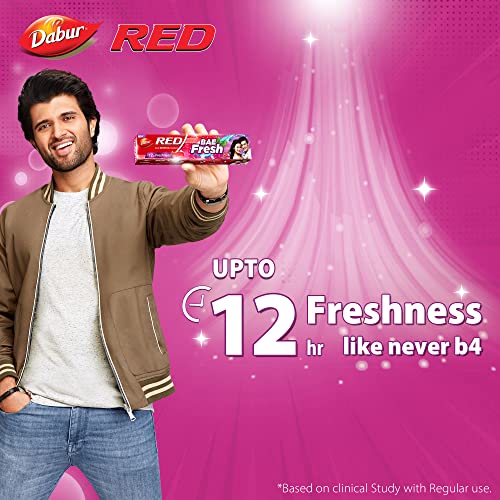 Image of Dabur Red Paste 300g & Dabur Red Bae Fresh Gel - 300g (150g*2) | Fights Bad Breath, Cavity Germs and Plaque | Supersaver Combo Pack