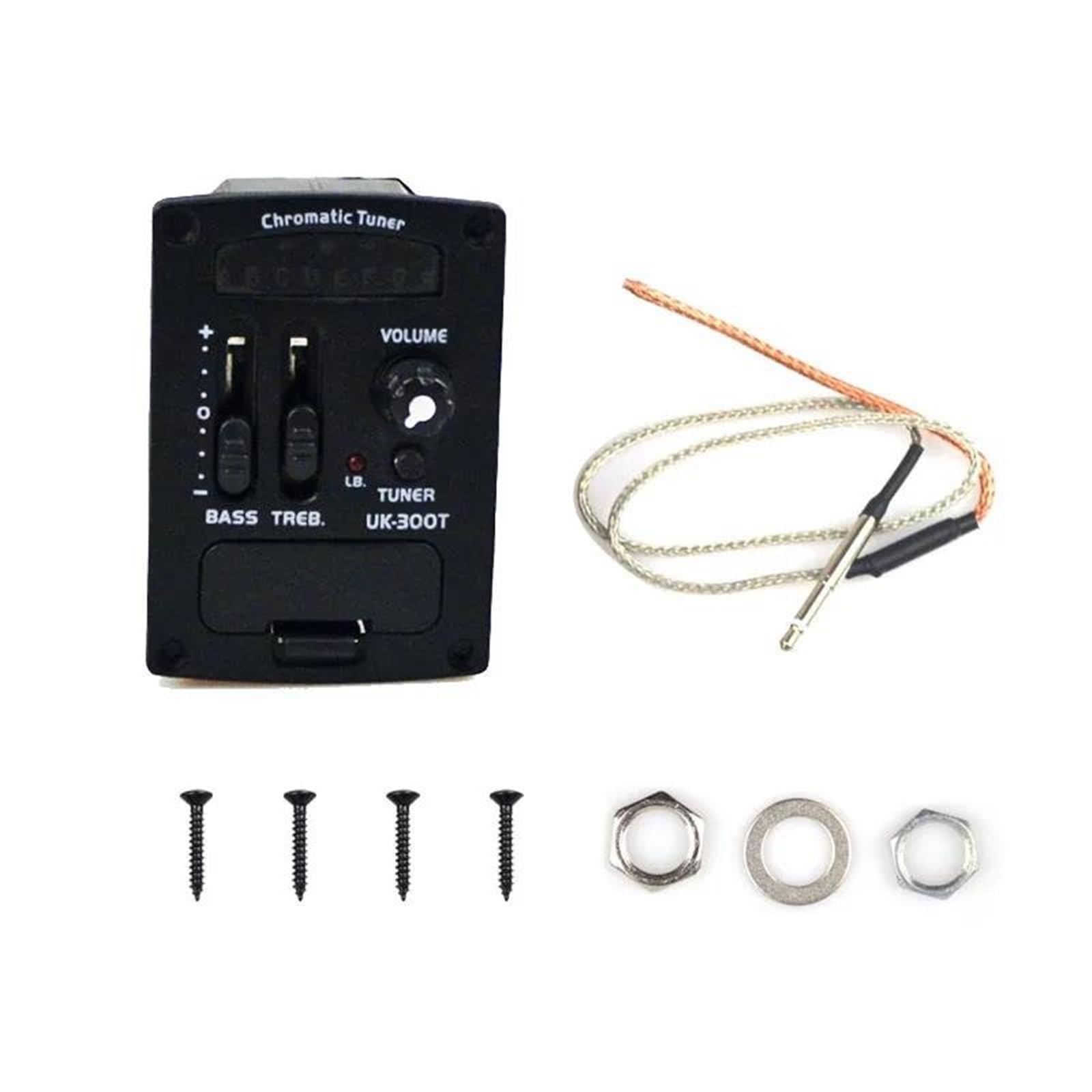 Przetworniki Do Gitary Akustycznej 2-pasmowy Tuner Chromatyczny LED Soft Piezo Pickups EQ Equalizer Części Do Gitary Akustycznej Akcesoria