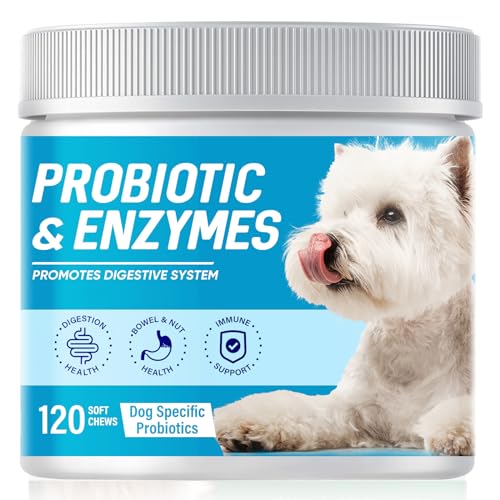 Tummy Powder Probiotics For Dogs, High CFU Natural Dog Probiotic, Prebiotic And Postbiotic