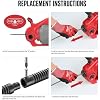 POPULO 25FT Replaceable Cable, Compatible with POPULO Electric Drain Auger(CADL-2004, PEDC-23), Supports Manual Operation.