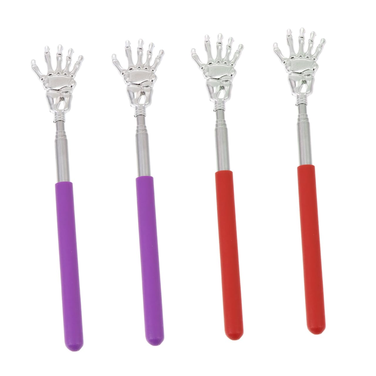 NULYLU Skull Backscratchers Telescoping Back Scratcher Retractable Handheld Massager for Relief Random