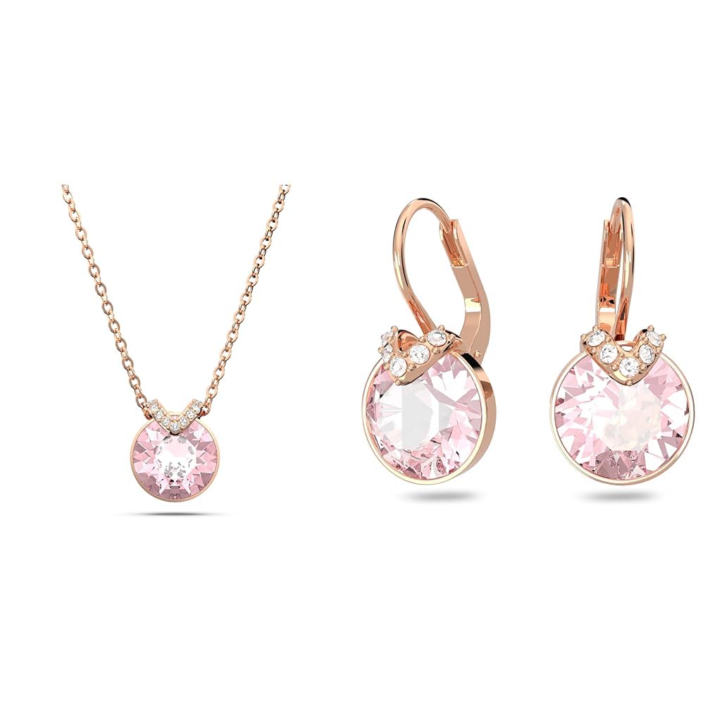 Swarovski Bella Halskette & Ohrringe Kollektion, goldfarben