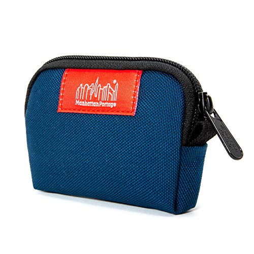 Manhattan Portage Coin Purse With Secure Zipper Closure Holds Card Jewelry Keys Change For Men & Women Water Resistant Heavy Duty EDC Pouch Gift Cordura Everyday Carry (Navy)