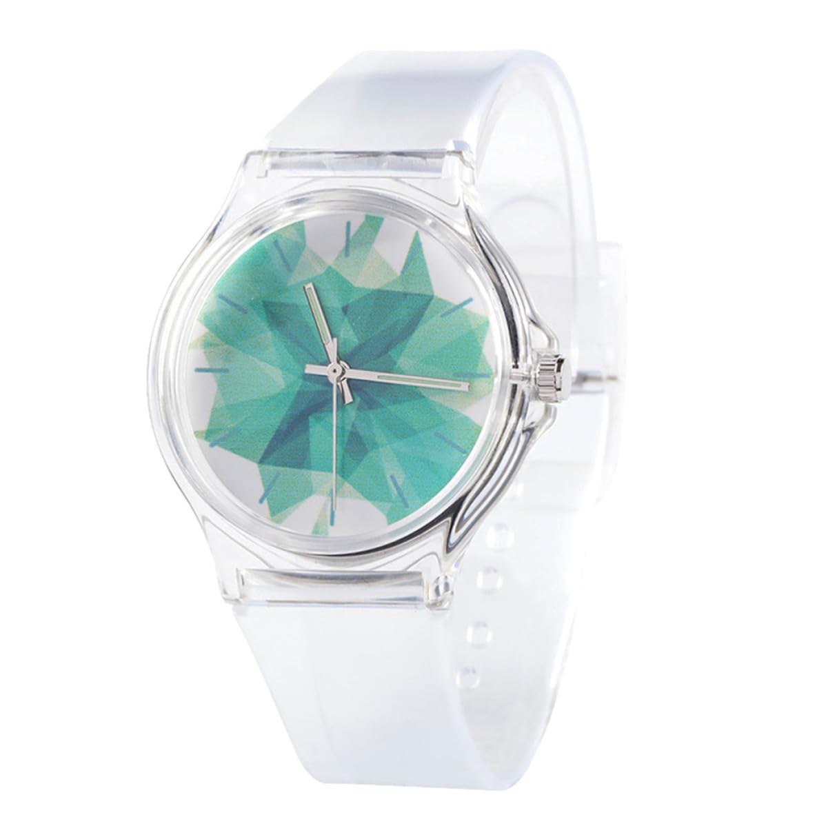 Reloj de pulsera de cuarzo Alasum resistente de PVC con escala clara escolar 8