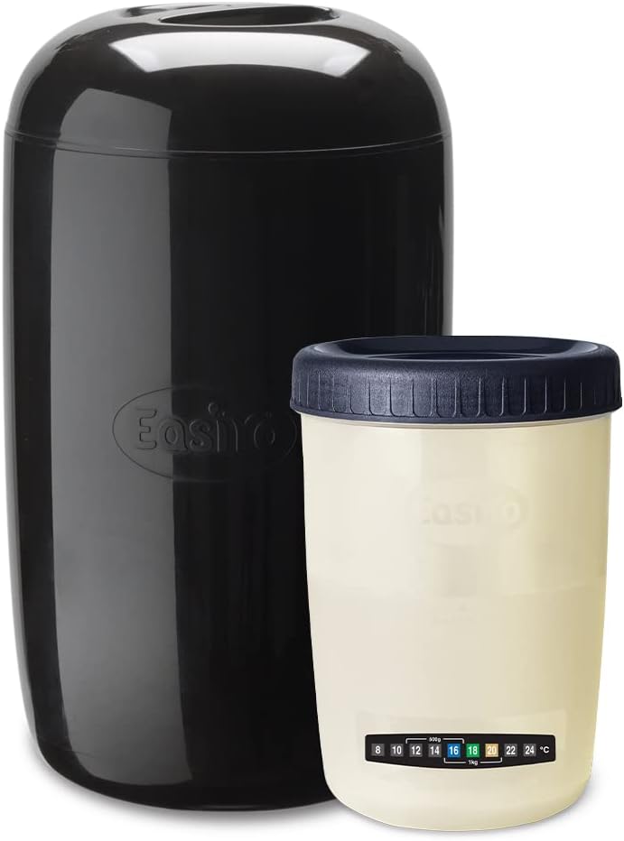 EasiYo Black Yogurt Maker 1KG with Jar & Instructions | Yoghurt Maker
