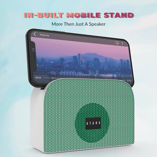 Image of AT-611 Ultimate | 05W Bluetooth Speaker | Hi-fi Stereo Sound Surround | Upto 08 Hours Playback with RGB Lights | Best for Mobile, Laptop /PC, Ipad, Media Players (Green)