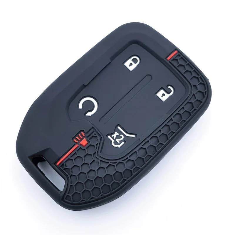 Étui en silicone pour clé GMC Sierra 1500 protection noire durable