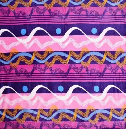 Image of VAS COLLECTIONS Premium Plush Double Blanket | 300 GSM Lightweight Cozy Soft for Bed, Sofa, Couch, Travel & Camping| 220x230 cm or 86x90 inches | Pink&Blue