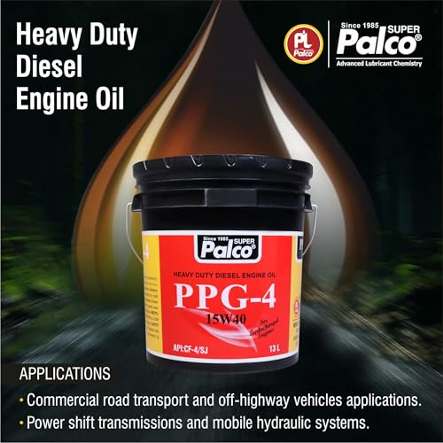 Image of PALCO PPG-4 15W40 | API:CF-4 /SJ & MB 228.1 Multigrade Engine oil for Diesel Commercial Road Transport & Off Highway Vehicles | New Generation Automotive Vehicles | 13 Litres